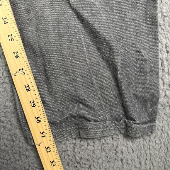 Levis 569 Jeans Mens 34x32 (Fits 36x32) Gray Washed Denim Loose Straight Baggy - Picture 8 of 9